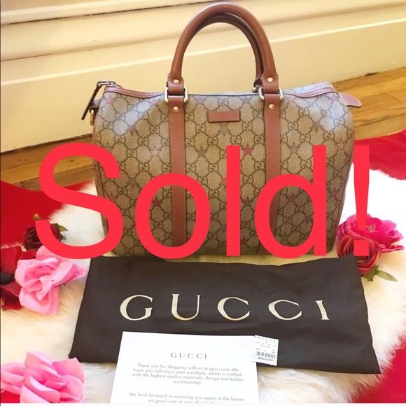 Gucci Handbags - Auth GUCCI GG Limited Edition Stars Joy Boston Bag